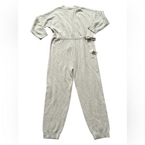 J. Crew Light Gray Wrap Jumpsuit